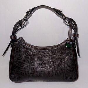 Dooney & Bourke Vtg Pebble Grain Leather Hobo shoulder bag iDark chocolate Brown